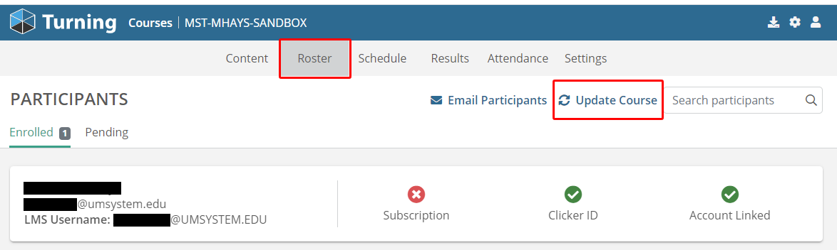 update roster turningpoint